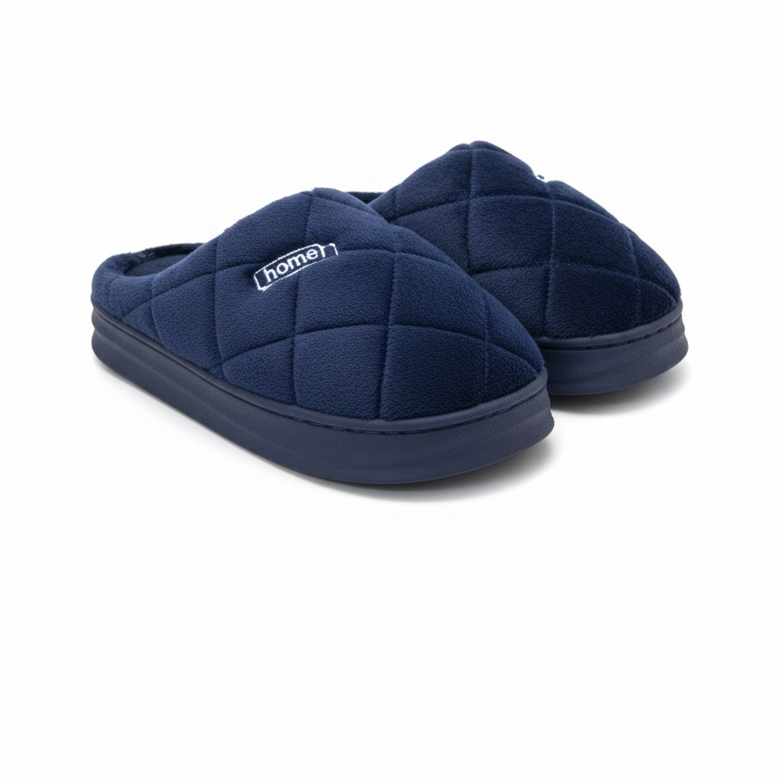 Men's Quilted Home Slippers - Ultra-Light & Anti-Slip Comfort
