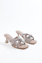WOMEN'S SPARKLE CROSS HEELS