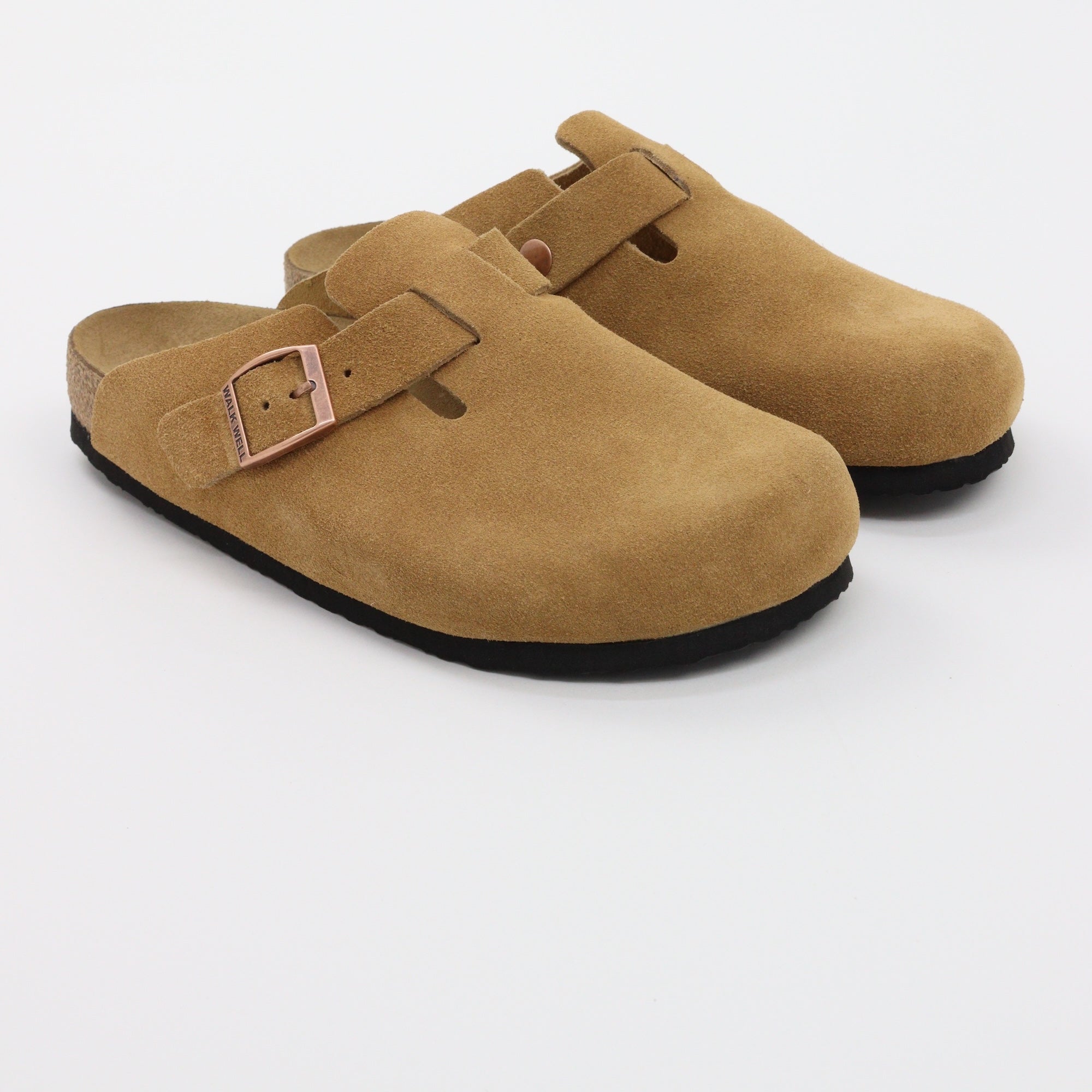 Genuine Suede Clogs By Walk Well