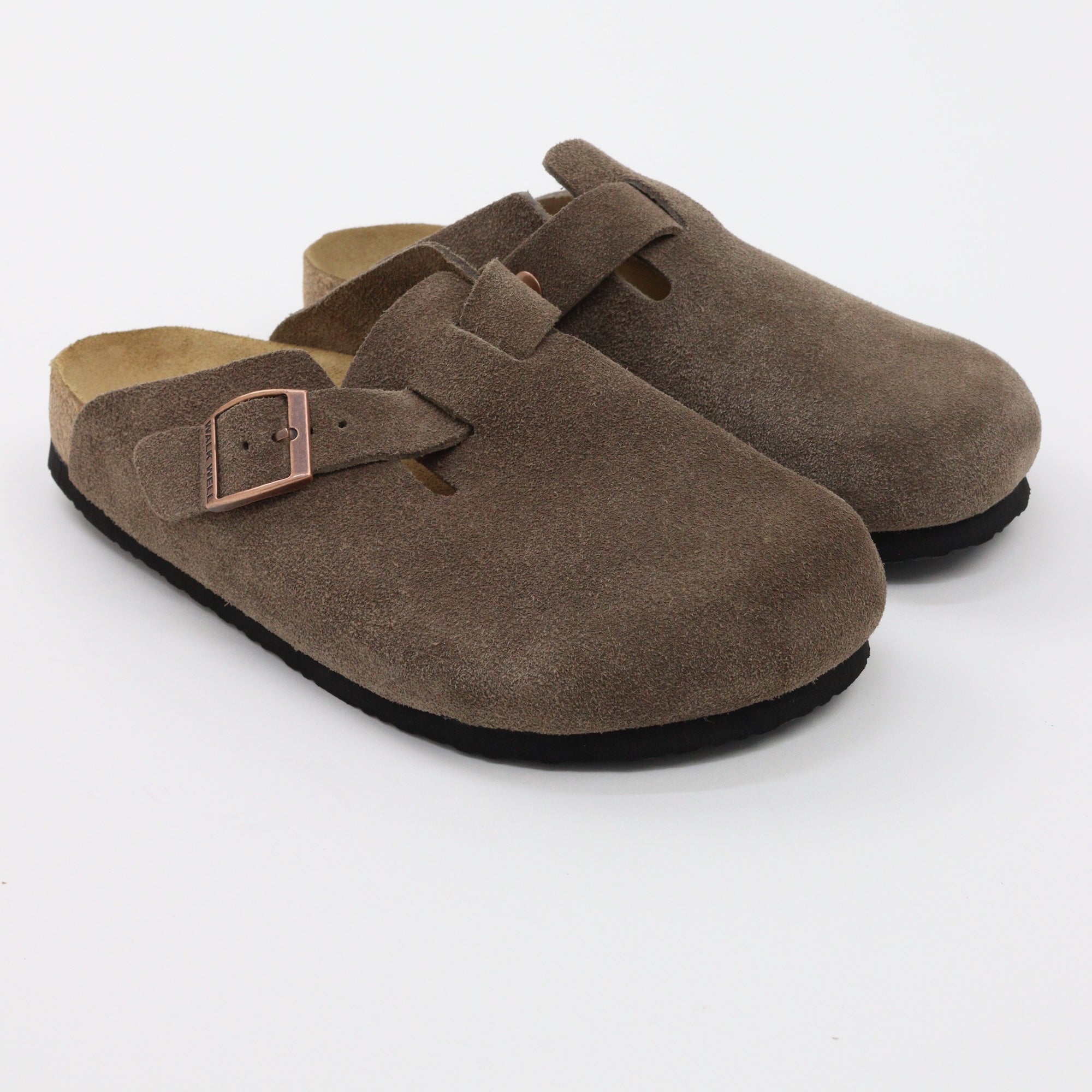 Genuine Suede Clogs By Walk Well