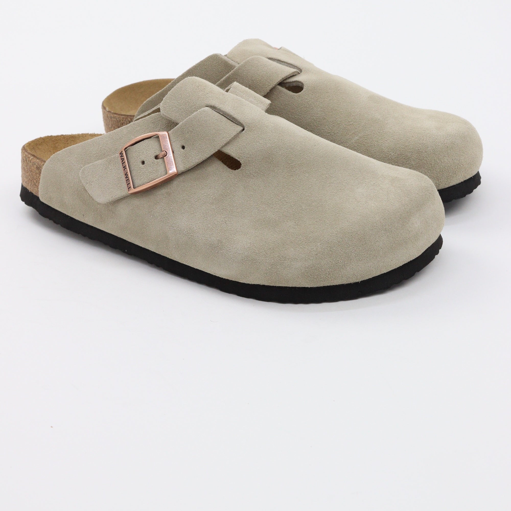 Genuine Suede Clogs By Walk Well