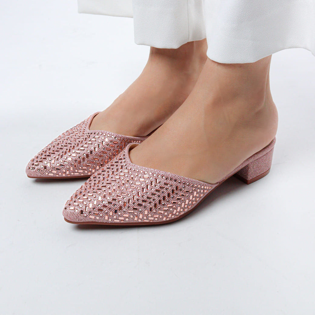 Women's Bling Block Mules