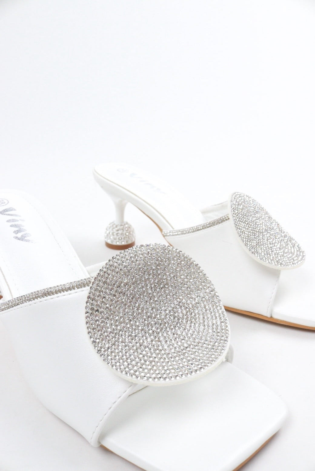 Women's Round Sparkle Heels
