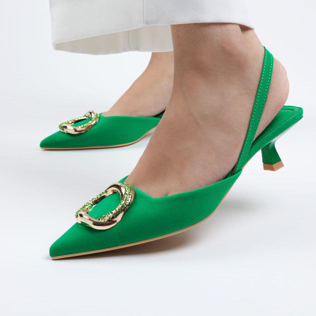 Yunai - Women's Kitten Mules
