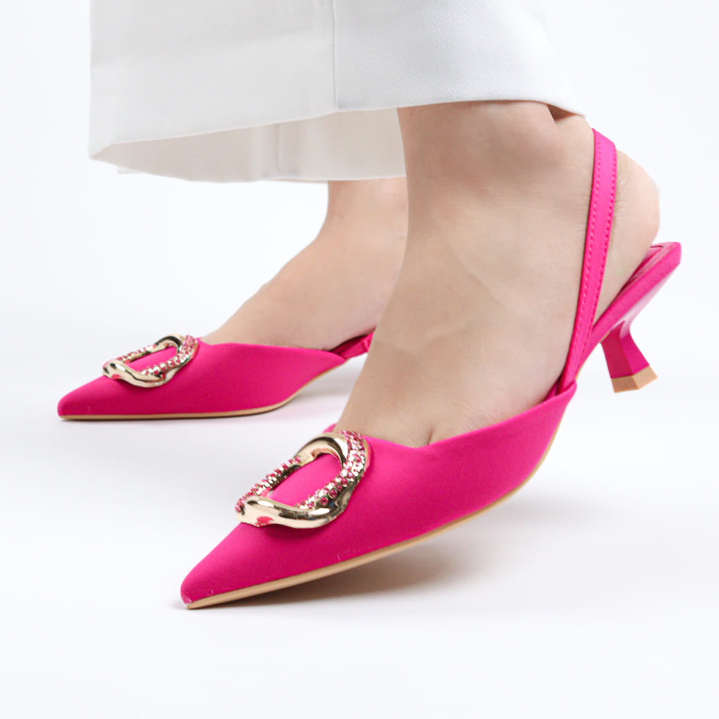 Yunai - Women's Kitten Mules