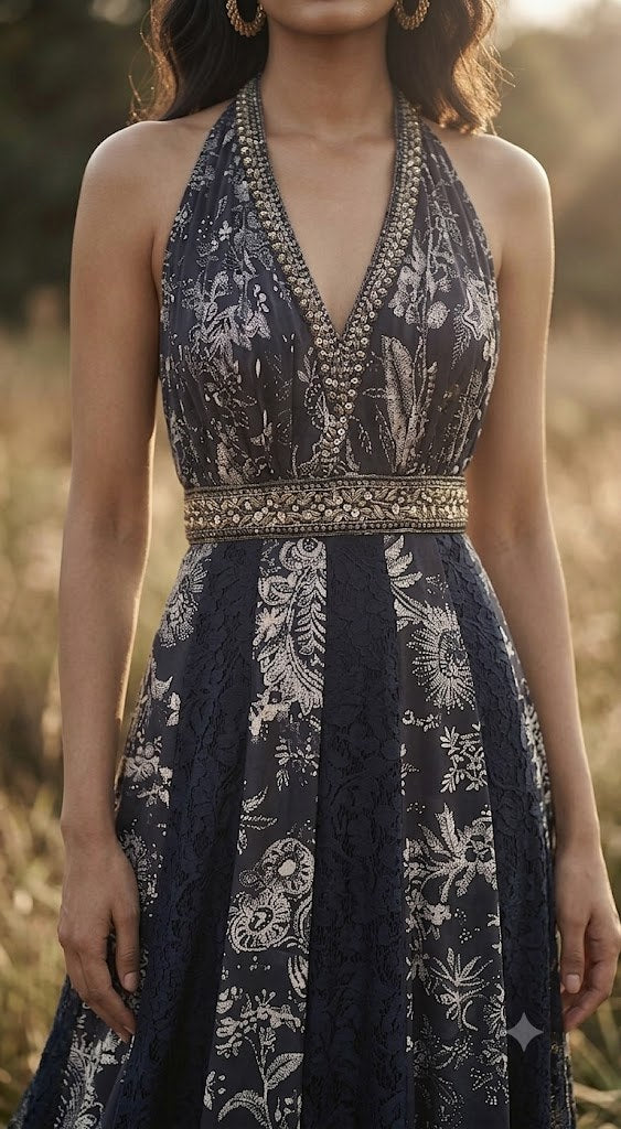 Black Printed Jumpsuit