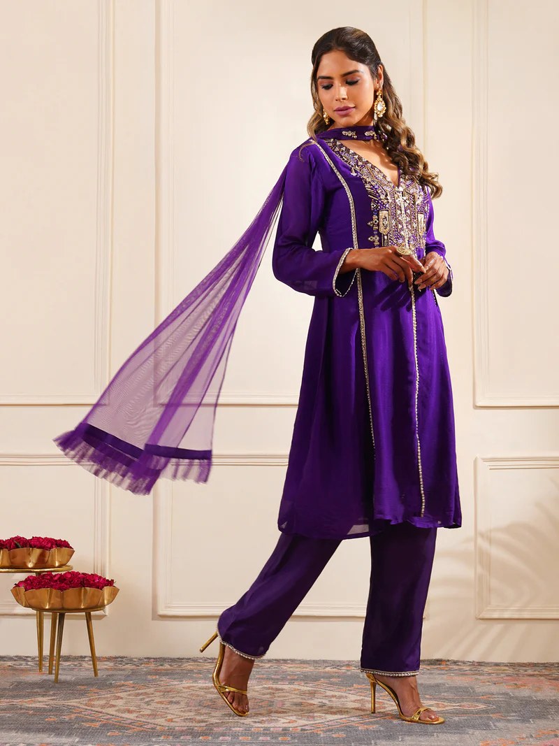 Black & Ivory Kurta Set