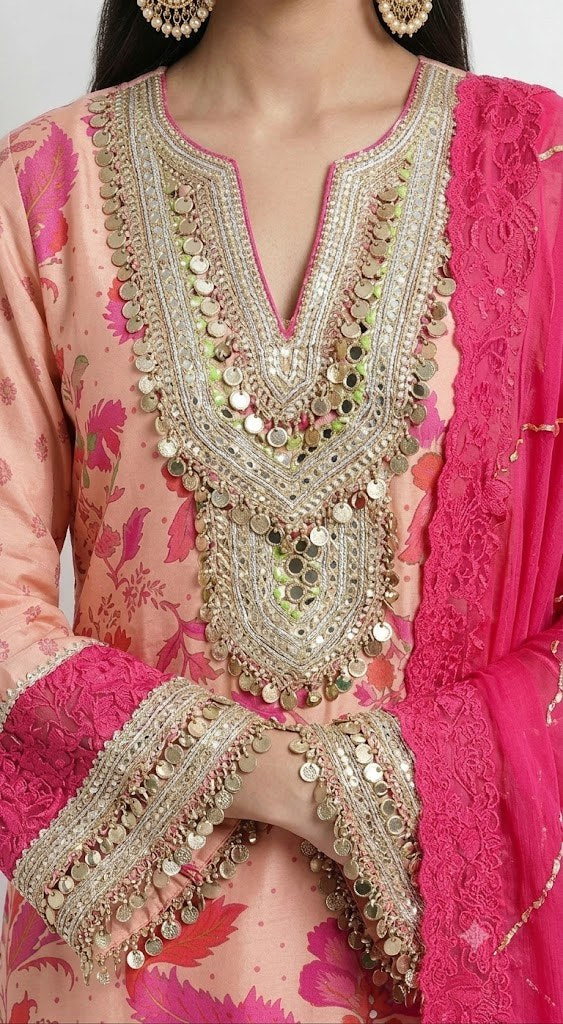 Wine & Blush Kurta Set