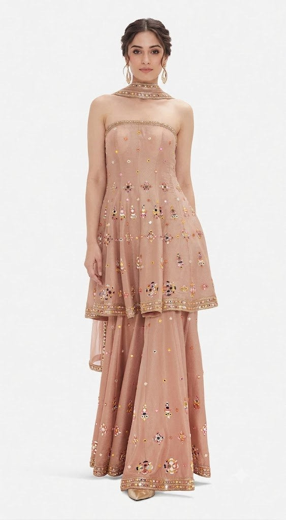 Blush Embellished Kurta Set