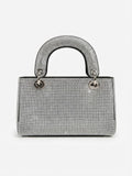 Viny Crystal Top Handle Mini Bag – Rhinestone Evening Handbag