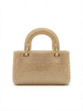 Viny Crystal Top Handle Mini Bag – Rhinestone Evening Handbag
