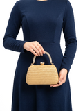 Viny Metallic Box Clutch