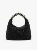 Viny Rhinestone Mini Bag – Beaded Handle