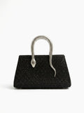 Viny Luxury Rhinestone Shoulder Bag – Snake Handle