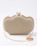 Viny Crystal Minaudière Clutch – Jewel Clasp