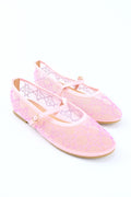 Women's Diamond Embellished Mesh Flats