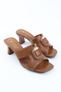 Women's Buckle Mule Heels