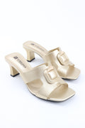 Women's Buckle Mule Heels