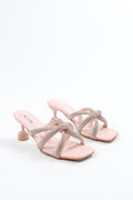 Viny Women's Sparkle Cross Heels