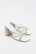 Diamond Embellished Block Heels