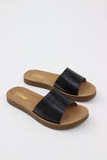 Women's Alligator Texture Slides