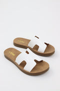 Women's Alligator Texture Slides