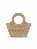 Viny Crystal Bucket Bag – Rhinestone & Baguette Embellished with Crystal Ring Handle
