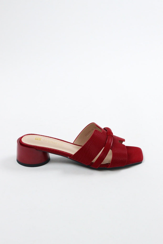 women's maroon block heels