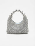 Viny Rhinestone Mini Bag – Beaded Handle