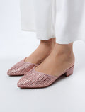 Women's Bling Block Mules