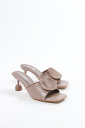 Viny Women's Round Sparkle Heels