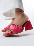 Viny - Women's Satin Block Heels