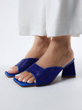 Women's Diamond Embellished Block Heels