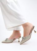 Taiyu - Women's Bling Bow Mules