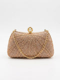 Viny Crystal Pearl Clutch Bag