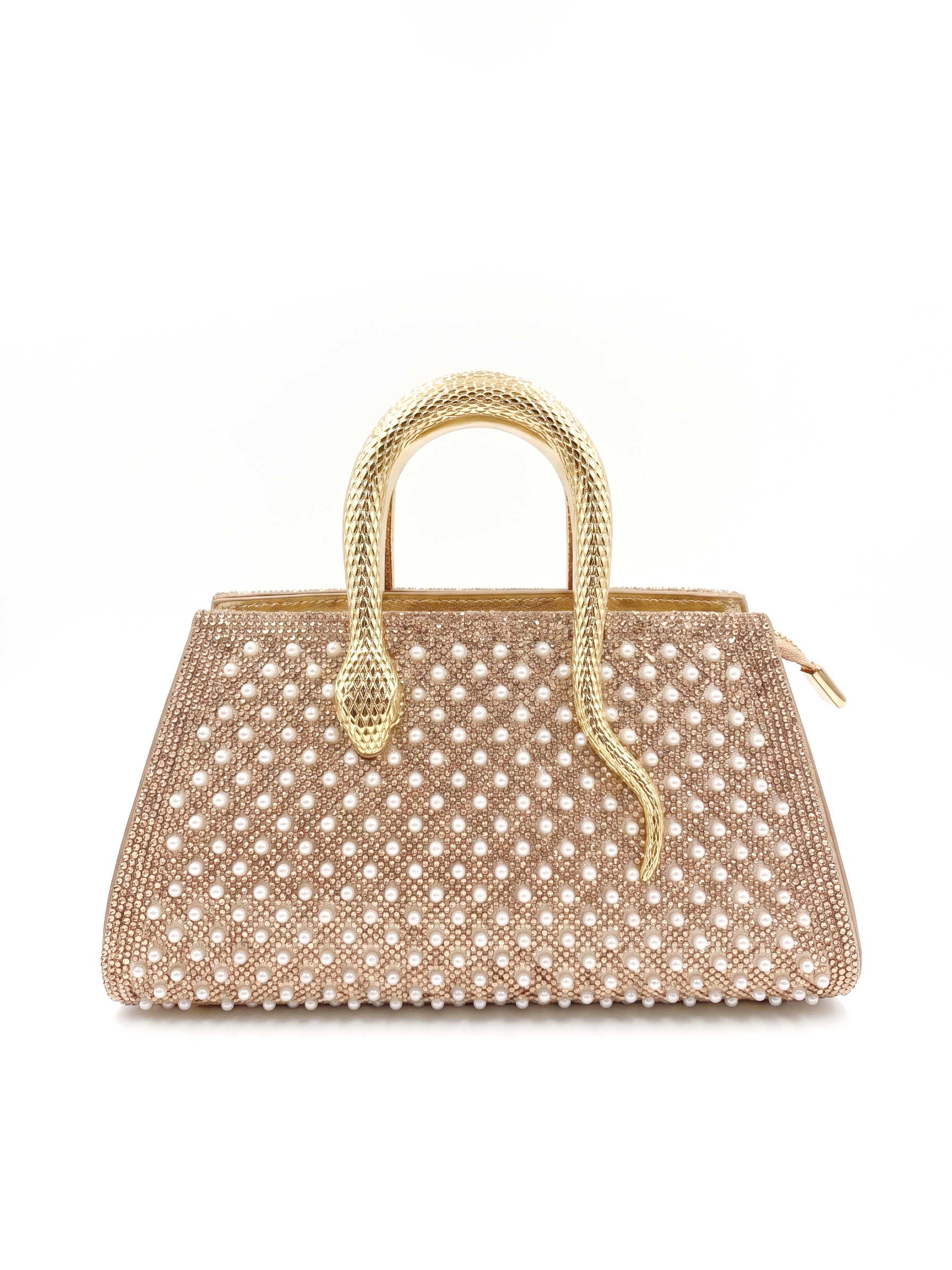 Viny Luxury Rhinestone Shoulder Bag – Snake Handle
