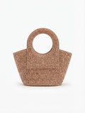 Viny Crystal Bucket Bag – Rhinestone & Baguette Embellished with Crystal Ring Handle