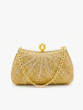 Viny Crystal Pearl Clutch Bag