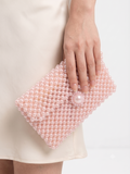 Viny Pearl Beaded Clutch Bag – Envelope Style