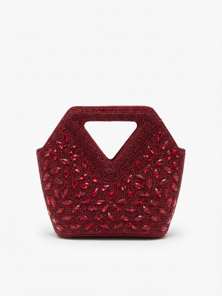 Viny Women's Crystal Beaded Clutch Bag