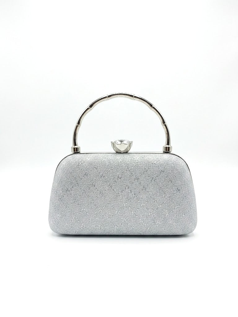 Viny Glitter Clutch Bag – Diamond Clasp