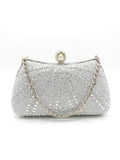 Viny Crystal Pearl Clutch Bag