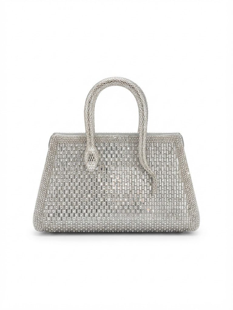 Viny Luxury Rhinestone Shoulder Bag – Snake Handle