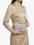 Viny Mirror Tile Clutch Bag – Crystal Top Handle