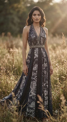 Black Printed Jumpsuit