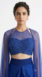 Royal Blue Cape Co-ord Set