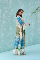 Ivory Printed Long Dress