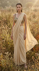 Gold Draped Saree