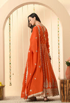 Coral Orange Kurta Set