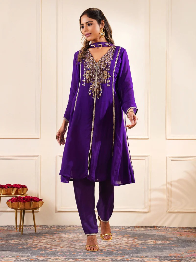 Black & Ivory Kurta Set